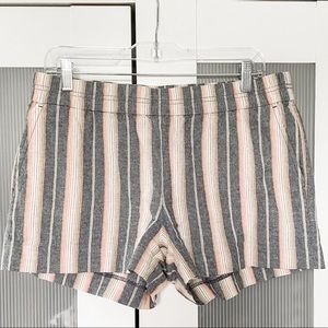 J. crew striped shorts